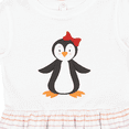 thumbnail image 4 of Inktastic Cute Penguin, Little Penguin, Penguin with Bow Girls Toddler Dress, 4 of 5