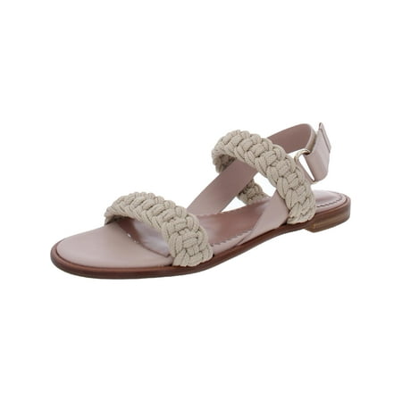 

Red Valentino Womens Leather Trim Slip On Flat Sandals