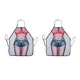 thumbnail image 2 of 3X Bikini Y Pantalones Cortos Delantal de Cocina Sexy Delantales de Cocina Creativos Divertidos para Mujeres Damas Novia, 2 of 7