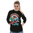 thumbnail image 3 of Retro Smurfs Cartoon 4th of July Unisex Plus Size Long Sleeve Tee Shirt Brisco Brands 2X, 3 of 4