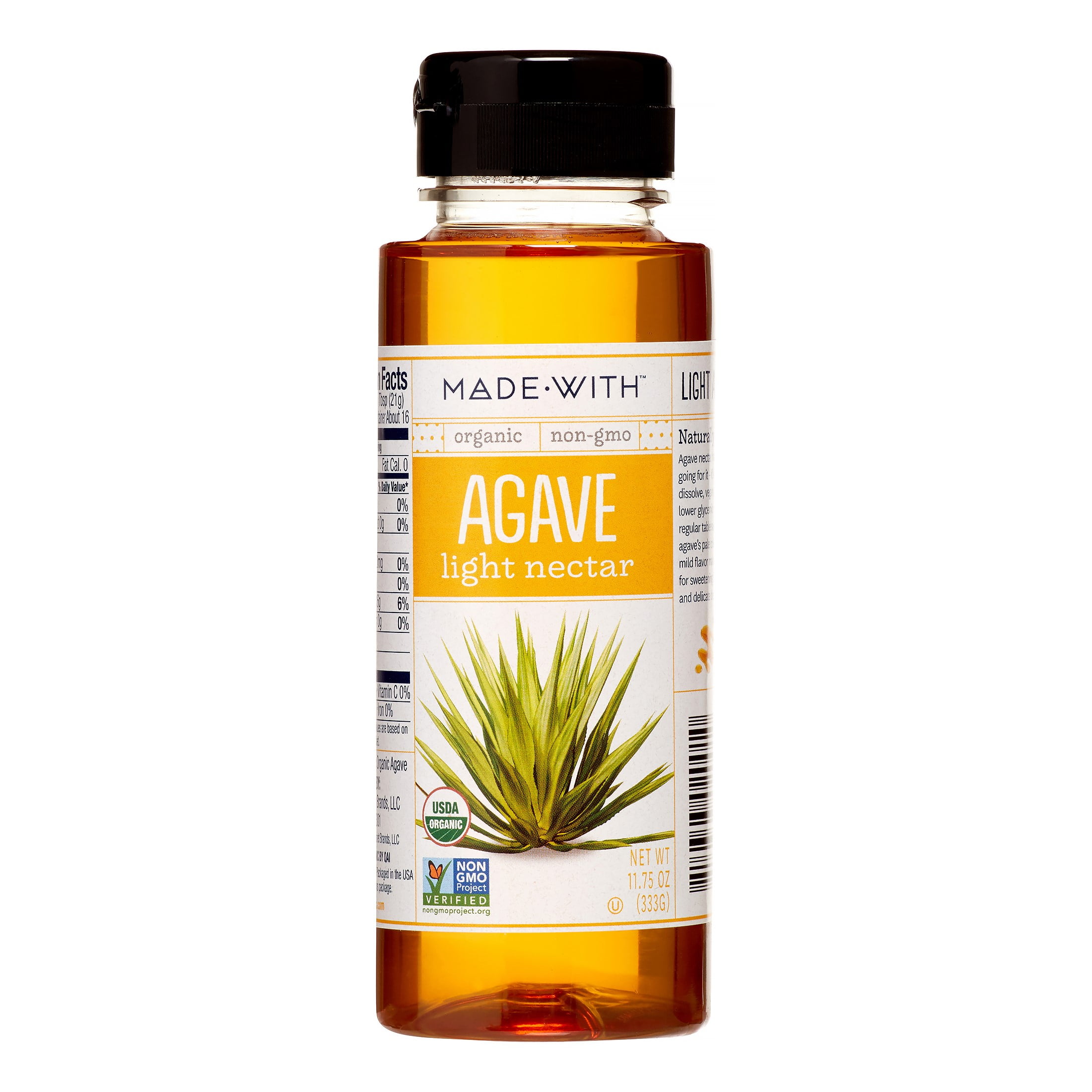 Made With Organic Agave Nectar, Light, 11.75 Oz