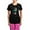 With Pink Pant, variant on CafePress - Hipster Boston Terrier Women's Dark Pajamas - Women's Short Sleeve Print T-Shirt and Pants Dark Cotton Pajama Set