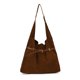 thumbnail image 1 of Bolso Hobo Bandolera Ante Sintético Gran Capacidad para Mujer Invierno (Marrón Claro), 1 of 9