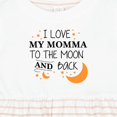 thumbnail image 4 of Inktastic I Love My Momma to the Moon and Back Girls Baby Dress, 4 of 5