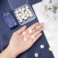thumbnail image 2 of 1 caja de 30 cuentas de plástico beige a granel, perlas de imitación, perlas barrocas grandes, perlas sueltas, dijes., 2 of 5