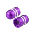 thumbnail image 6 of Motoforti Universal Tire Valve Stem Caps Car Accessories Aluminum Alloy Purple 4 Pcs, 6 of 7