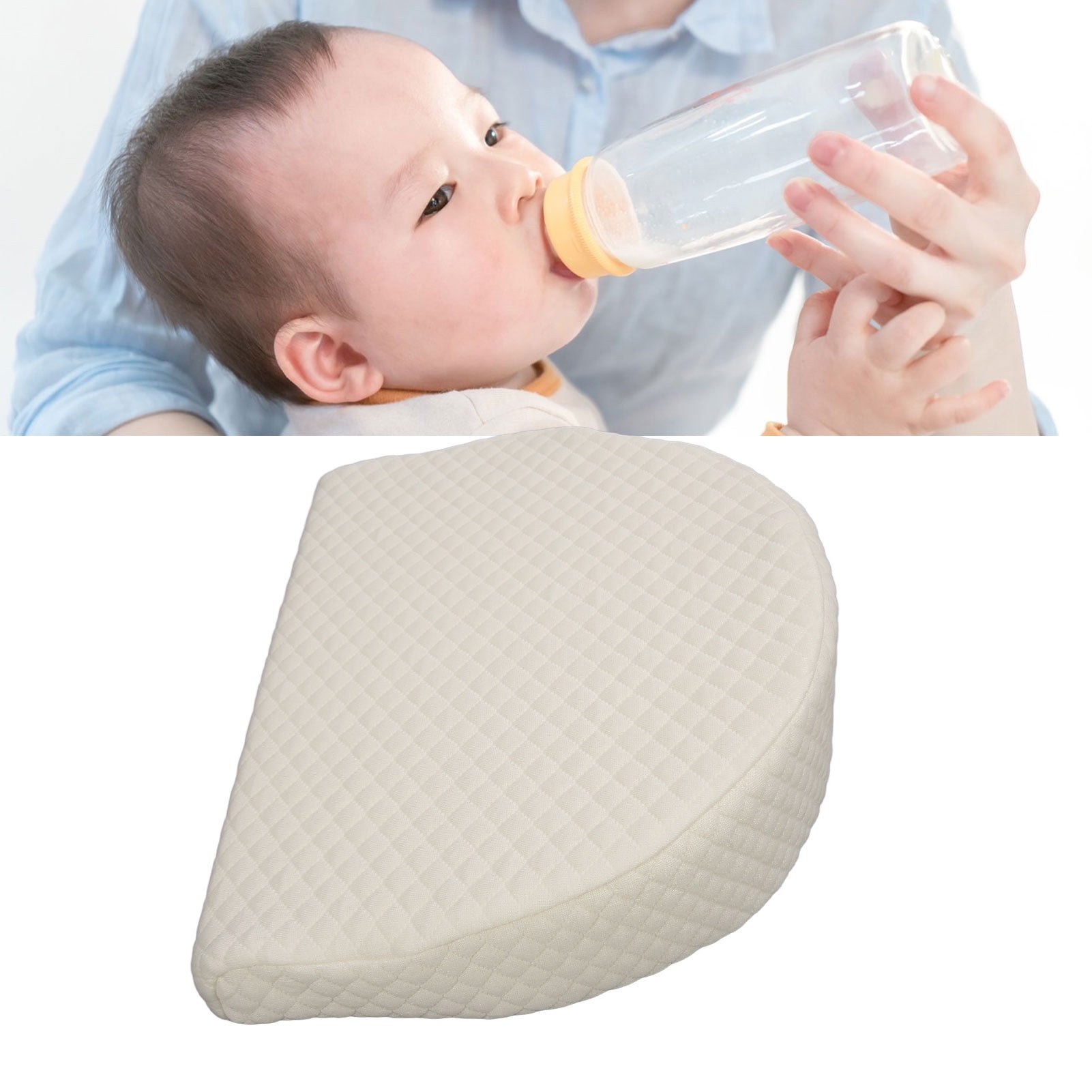 Newborn Pillow Soft Semicircle Shaped Baby Pillow Prevents Spit Milk With For Breastfeeding Walmart
