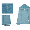 thumbnail image 4 of Men's Running Sport Track Hooded Jacket Full Zip Workout Athletic Fitness Jackets for Training Tile Blue Heather XXL, 4 of 7