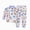 H332-Blue, variant on TOWED22 Boys Girls Prints Pajamas 2 Pieces Long Sleeve Jammies Set Toddler Pjs Sleepwear