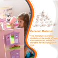 thumbnail image 3 of Mini House Tableware Set Accessory Miniature Teapot Model Kitchen Adornment 1/12 Scale Ceramic Scene Layout Dinnerware Kit Rose, 3 of 7