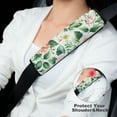 thumbnail image 4 of WYYP Flowers Leaves Annabel Kidston Car Seat Belt Cover Protects Neck and Shoulder 2Pcs, 4 of 6