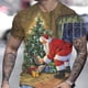 thumbnail image 1 of Camisetas de tren de Navidad para hombre, Top informal de verano con estampado 3d, camisetas holgadas de gran tamaño, ropa de manga corta de diseñador callejero para hombre, 1 of 4