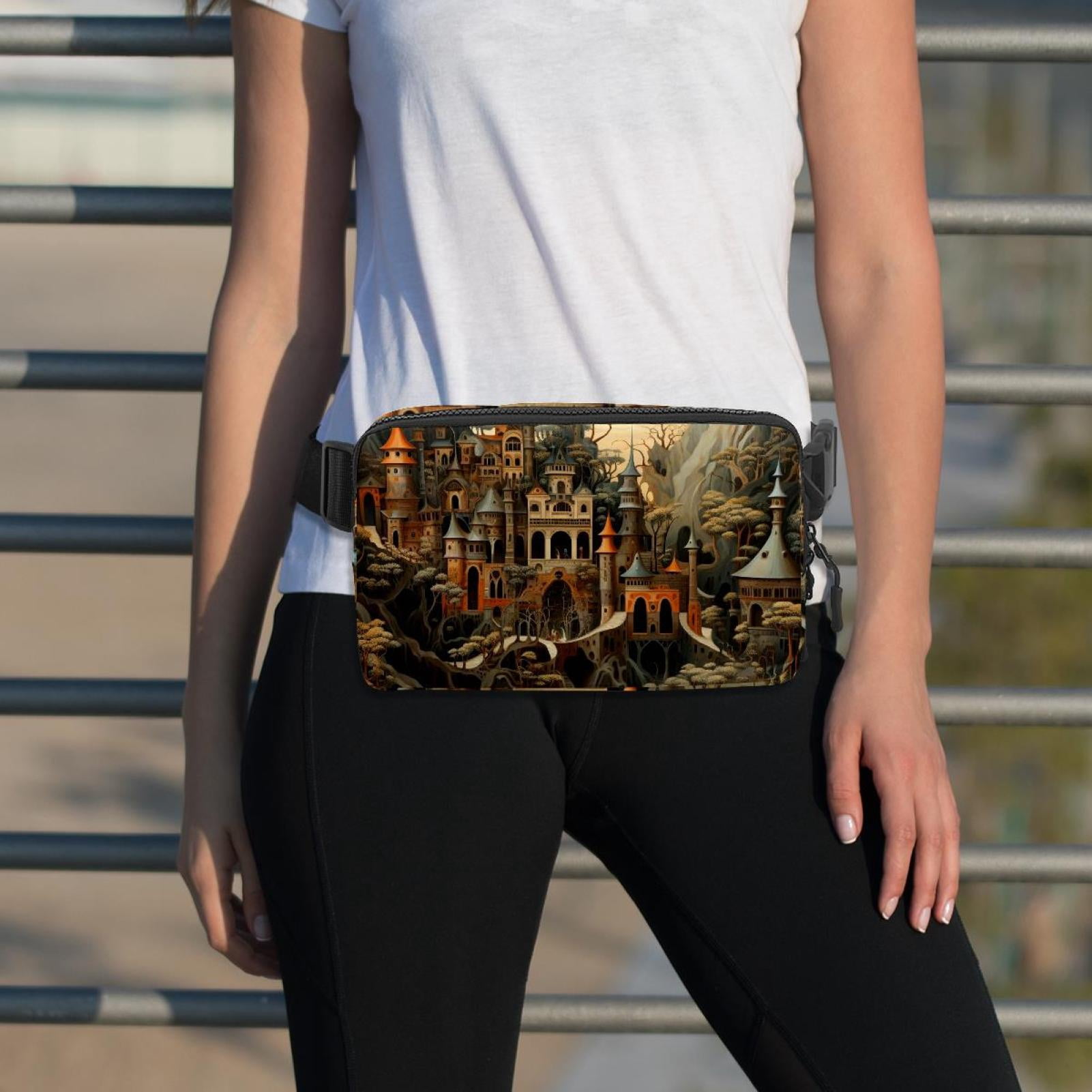Bohemia Lightweight Adjustable Waist Pack with Extension Strap - Unisex Running Belt Fanny Pack