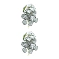thumbnail image 1 of Plantas artificiales de plástico Injueey para terrarios decoraciones fáciles de limpiar Begonia Blanca 2Conjunto, 1 of 6