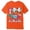 00#Orange803, variant on Infant Boy's Summer Crew Neck Tee Shirt 100 Days Of School Donut Print Casual Short Sleeve Tops
