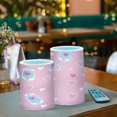 thumbnail image 3 of Yayeee Flameless Candles with Remote Flickering Battery Operated Multi Color Changing, Geometric Pattern, 3 of 7