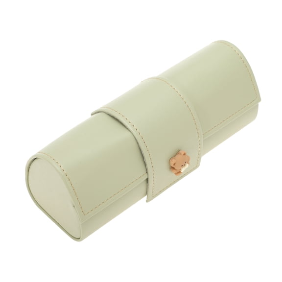 Unique Bargains 1 Pc Eyeglasses Case Portable Eyeglasses Storage 6.46"x2.36"x2.4" Light Green