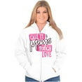 thumbnail image 4 of Call It Mom's Tough Love Funny Parent Womens Plus Size Graphic Zipper Hoodie Brisco Brands 2X, 4 of 5