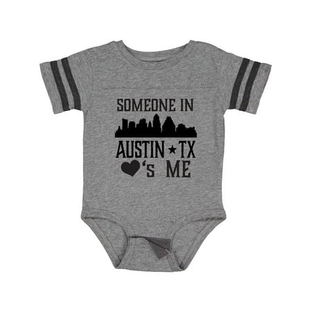 

Inktastic Austin Texas Someone Loves Me Skyline Gift Baby Boy or Baby Girl Bodysuit