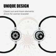 TOTWOO Long Distance Touch Bracelets for Couples, Vibration & Light up for Love Couples Bracelets | Long Distance Relationship Gifts for Girlfriend