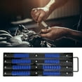thumbnail image 1 of Chrome Vanadium Steel Socket Organizer Tray with 80 Rust-Proof Plastic Clips – Holds 1/4", 3/8", 1/2" Drive Sockets Securely via Spring-Loaded Balls for Easy Transport & Storage Prevention, 1 of 7
