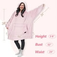 thumbnail image 4 of Catalonia Oversized Blanket Hoodie Sweatshirt, Wearable Lounging Fleece Pullover, Gift for Adults Women Men Kids Wife, 4 of 7