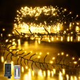thumbnail image 1 of Cadena de luces LED Ccinny 500 de 7,6 m, color blanco cálido, resistente al agua, 1 of 7