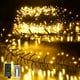 thumbnail image 1 of Cadena de luces LED Ccinny 500 de 7,6 m, color blanco cálido, resistente al agua, 1 of 7
