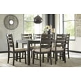 thumbnail image 2 of Ashley Furniture Rokane 7-Pcs Dining Table Set, Light Brown, 2 of 8