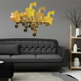 thumbnail image 2 of 36 pieces DIY wall stickers acrylic mirror sticker set suitable for hexagonal mirror wall stickers for living room bedroom decorationgolden, 2 of 4