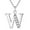 W, variant on Awdenio 26 Letters Necklace Fashion Accessories Gifts for Lover's Girlfriend