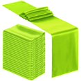 thumbnail image 1 of Camino de mesa Bencailor 30 x 275 cm, color verde brillante satinado, 24 unidades, 1 of 6