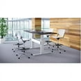 thumbnail image 2 of KFI Studios KOOL Home and Office Adjustable Drafting Stool, White Seat, Brownstone Back, 2 of 2