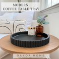 thumbnail image 4 of Bandeja decorativa OAKOA Concrete Black para mesa de café, 4 of 6