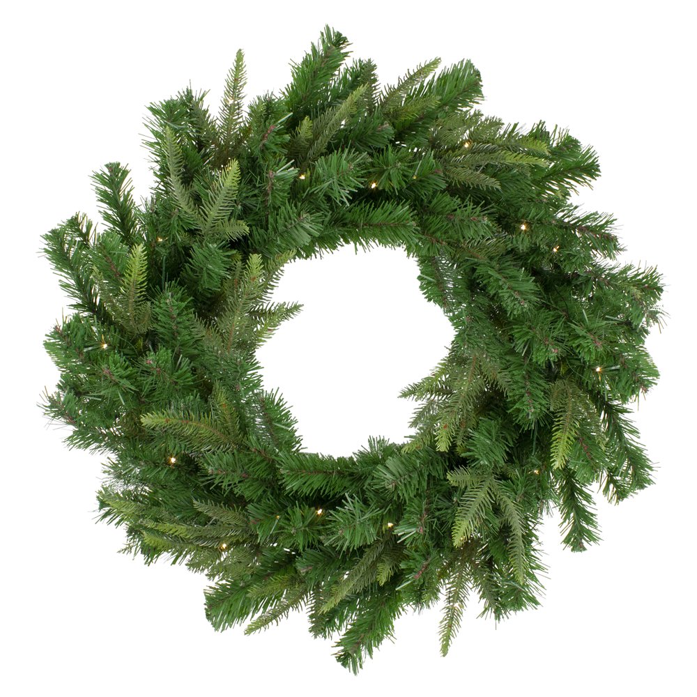 48 Pre Lit Christmas Wreath 