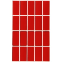 Royal Green Rectangle Folder File Labels 1.57inch x 0.75 inch - RED Color Coding Stickers (40mm x 19) - 100 Pack