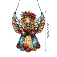 thumbnail image 3 of Colorful Acrylic Angel with Wings Suncatcher - Effect Glass Imitation Window Hanging Decor, Vivid Garden & Home Ornament, Ideal Gift for Nature Enthusiasts, 3 of 7