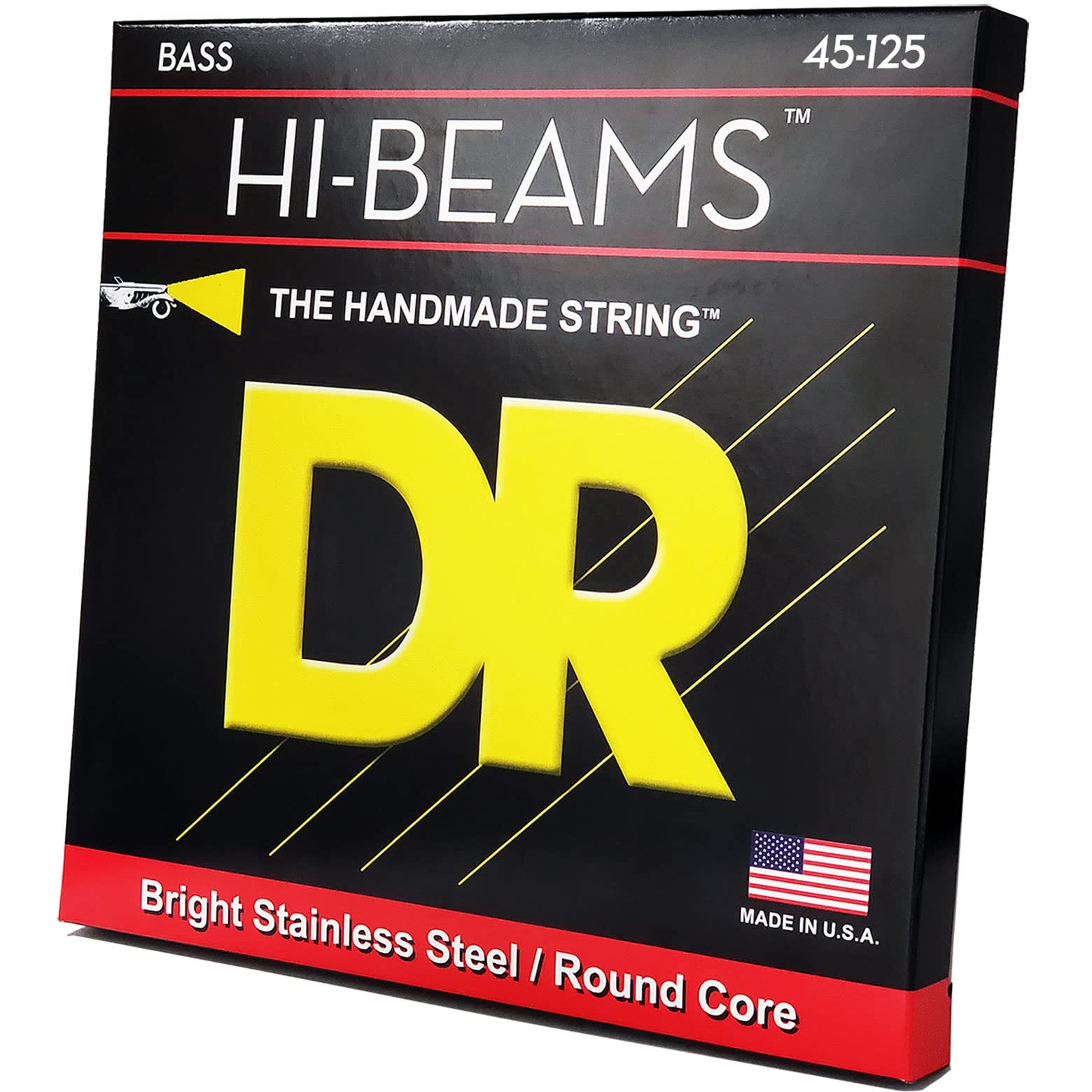 DR Strings Hi-Beams Stainless Steel 5-String Bass Strings X-Long Scale (45-65-85-105-125)