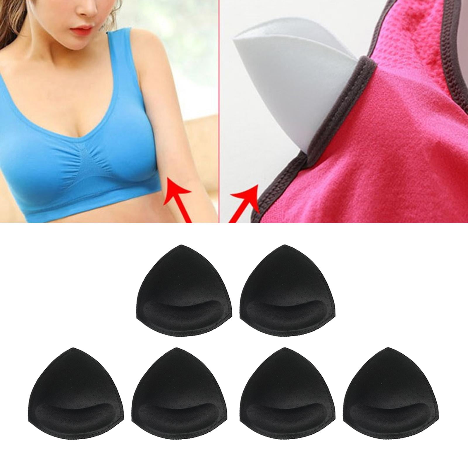Bra Inserts Pads Removable 3 Pairs Bra Cups Inserts Replacement