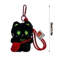 thumbnail image 2 of Hearth & Gear Adorable Black With Soft Textured Design As A Lovable Keychain Charm For Phone Purse, 2 of 5
