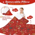 thumbnail image 3 of Red Christmas Gingerbread Man Pattern Toddler Nap Mats for Kids Preschool,50"x20" Sleeping Mat Bag or Kids,Toddler Sleeping Bag,Toddler Nap Mat or Daycare, 3 of 6