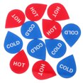 thumbnail image 1 of Acrylic Rectangular Hot And Cold Water Sign 6 Pairs for Kitchen Safety Indication, 1 of 8