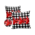 thumbnail image 3 of Decor Home Covers Cushion Garden Case Cover Pillow Waterproof Pillowcase Outdoor Plaid White And Bl, 3 of 5