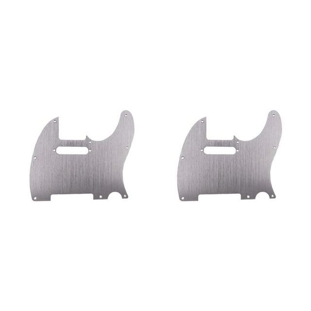 Cateissary Golpeador de guitarra, aleación de aluminio, buena estabilidad, cubierta protectora frontal, placa antiarañazos resistente al desgaste, Astilla 2piezas Cateissary CBP464247