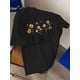 thumbnail image 1 of 1pc Girls' Summer Casual Floral Print T-Shirt, Round Neck, Loose Fit, Short Sleeve, with Delicate Detail, for Kids, 1 of 7