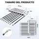 thumbnail image 4 of 4PCS Perchas Ganchos para Pantalones Ropa De 9 Niveles De Acero Inoxidable Multifuncional Perchas Plegables Antideslizantes Ahorro De Espacio Organizadores De Almacenamiento para Faldas Pantalones, 4 of 7