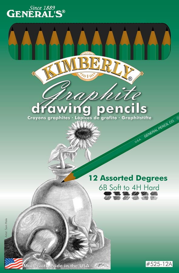 Graphite Drawing Pencils 12/Pkg-12 Degrees: 6B-4H