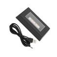 thumbnail image 1 of pitrice 3D Light Base For Statues Figurine Rectangle Display Stand With USB Cable Bright LED Light Showcase Changing Stand Black 11.8x6.2x2.5cm, 1 of 6