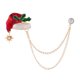 thumbnail image 3 of EeaseMX Broche con forma de sombrero navideño de dibujos animados, broche de aleación con forma de gota de aceite, regalo navideño salvaje para mujeres y niñas., 3 of 7