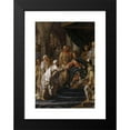 thumbnail image 2 of Nicolas-Guy Brenet 14x18 Black Modern Framed Museum Art Print Titled - Saint Louis Receiving the Messengers of the Old Mountain (1773), 2 of 5
